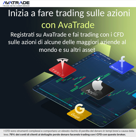 Inizia a fare trading sulle azioni con AvaTrade